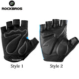 5 Color Half Finger Cycling Gloves Silicone Gel Thickened Pad Anti-skidding Shockproof Breathable MTB Road Bike Gloves