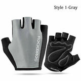 5 Color Half Finger Cycling Gloves Silicone Gel Thickened Pad Anti-skidding Shockproof Breathable MTB Road Bike Gloves