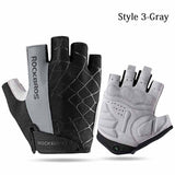 5 Color Half Finger Cycling Gloves Silicone Gel Thickened Pad Anti-skidding Shockproof Breathable MTB Road Bike Gloves