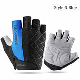 5 Color Half Finger Cycling Gloves Silicone Gel Thickened Pad Anti-skidding Shockproof Breathable MTB Road Bike Gloves