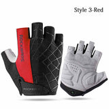 5 Color Half Finger Cycling Gloves Silicone Gel Thickened Pad Anti-skidding Shockproof Breathable MTB Road Bike Gloves