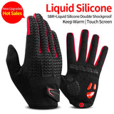 Windproof Cycling Gloves Autumn Winter Bicycle Gloves Touch Screen Bike Gloves Thermal Warm Bicycle Accessories