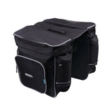 ROSWHEEL Bicycle Carrier Bag 30L Rear Rack Trunk Bike Luggage Back Seat Pannier Two Double Bags Outdoor Cycling Saddle Storage