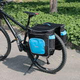 ROSWHEEL Bicycle Carrier Bag 30L Rear Rack Trunk Bike Luggage Back Seat Pannier Two Double Bags Outdoor Cycling Saddle Storage