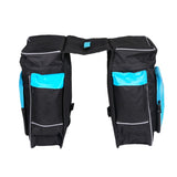 ROSWHEEL Bicycle Carrier Bag 30L Rear Rack Trunk Bike Luggage Back Seat Pannier Two Double Bags Outdoor Cycling Saddle Storage