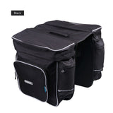 ROSWHEEL Bicycle Carrier Bag 30L Rear Rack Trunk Bike Luggage Back Seat Pannier Two Double Bags Outdoor Cycling Saddle Storage