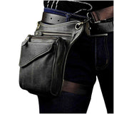 Real Leather Men Multifunction Design Casual Sling Shoulder Messenger Bag Fashion Travel Waist Belt Pack vintage leather waist pack drop leg bag