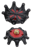 black and red iron screw head studs A-07