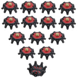 black and red iron screw head studs A-07