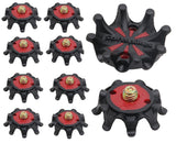 black and red iron screw head studs A-07