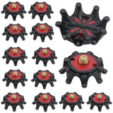 black and red iron screw head studs A-07