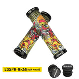 MTB Grips Road Bike Handle-grip Comfy Graffiti Bicycle Handlebar Grips Anti-skid Cycling Handlebar Grip