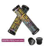 MTB Grips Road Bike Handle-grip Comfy Graffiti Bicycle Handlebar Grips Anti-skid Cycling Handlebar Grip