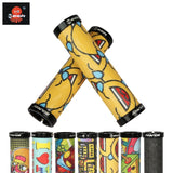 MTB Grips Road Bike Handle-grip Comfy Graffiti Bicycle Handlebar Grips Anti-skid Cycling Handlebar Grip
