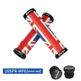 MTB Grips Road Bike Handle-grip Comfy Graffiti Bicycle Handlebar Grips Anti-skid Cycling Handlebar Grip