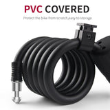 Bike Lock 110dB Bicycle Electronic Alarm Lock Cycling Bike Steel Cable Lock
