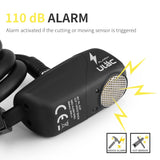 Bike Lock 110dB Bicycle Electronic Alarm Lock Cycling Bike Steel Cable Lock