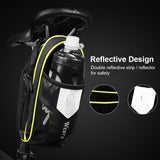 Bicycle Saddle Bag with Water Bottle Pocket Waterproof MTB Bike Rear Bag Bike Accessories Cycling Rear Seat Tail Bag