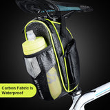 Bicycle Saddle Bag with Water Bottle Pocket Waterproof MTB Bike Rear Bag Bike Accessories Cycling Rear Seat Tail Bag