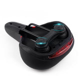 MTB Bike Saddle Seat with Cycling Taillight Thicken Wide Comfortable Bike Bicycle Saddles GEL Hollow Bicycle Saddle