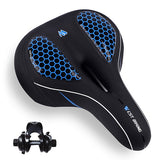 MTB Bike Saddle Seat with Cycling Taillight Thicken Wide Comfortable Bike Bicycle Saddles GEL Hollow Bicycle Saddle