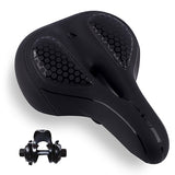 MTB Bike Saddle Seat with Cycling Taillight Thicken Wide Comfortable Bike Bicycle Saddles GEL Hollow Bicycle Saddle