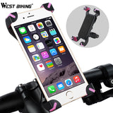 Bicycle Phone Holder 3.5-5.5" Navigation Clip Stand For iPhone X XS 8 Mount Bracket Road Bike Phone Holder