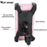 Bicycle Phone Holder 3.5-5.5" Navigation Clip Stand For iPhone X XS 8 Mount Bracket Road Bike Phone Holder