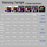 Waterproof USB Rechargeable Rear Bicycle Light Battery LED Powerful Bike Taillight Cycling Light
