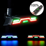 Waterproof USB Rechargeable Rear Bicycle Light Battery LED Powerful Bike Taillight Cycling Light