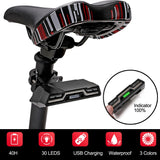 Waterproof USB Rechargeable Rear Bicycle Light Battery LED Powerful Bike Taillight Cycling Light