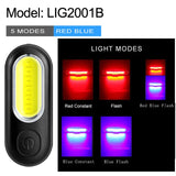 Waterproof USB Rechargeable Rear Bicycle Light Battery LED Powerful Bike Taillight Cycling Light