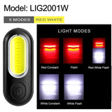Waterproof USB Rechargeable Rear Bicycle Light Battery LED Powerful Bike Taillight Cycling Light