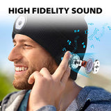 Hat Wireless Bluetooth 5.0 Cap Headphone Headset with LED Light