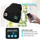 Hat Wireless Bluetooth 5.0 Cap Headphone Headset with LED Light