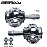 MTB Pedals Compatible with SPD Structre  Aluminum Doubleside Multifunction