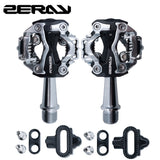 MTB Pedals Compatible with SPD Structre  Aluminum Doubleside Multifunction