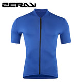 Road MTB Cycling Jersey Milk Silk Fabric Reflective Riding Short Sleeve