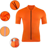 Road MTB Cycling Jersey Milk Silk Fabric Reflective Riding Short Sleeve