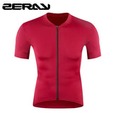 Road MTB Cycling Jersey Milk Silk Fabric Reflective Riding Short Sleeve