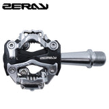 Mountain Bike Pedals Double Sided Compatible SPD System Self-Locking Bearings