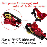 Mountain Bike Hydraulic Brake Kit 750/1350mm MTB Bicycle Oil Pressure Disc Brake Set