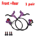 Mountain Bike Hydraulic Brake Kit 750/1350mm MTB Bicycle Oil Pressure Disc Brake Set