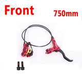 Mountain Bike Hydraulic Brake Kit 750/1350mm MTB Bicycle Oil Pressure Disc Brake Set
