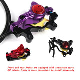 Mountain Bike Hydraulic Brake Kit 750/1350mm MTB Bicycle Oil Pressure Disc Brake Set