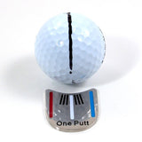 One Putt Golf Ball Marker with Magnetic Hat Clip Putting Alignment Aiming Tool