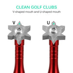Golf Groove Sharpener Tool Golf Club Head Cleaning Brush