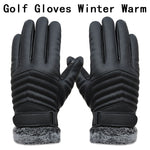 1 pair golf gloves Artificial Touch screen Leather driving cycling fishing hunting outdoor sports