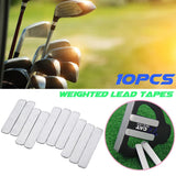 10 pcs/bag Golfer Adhesive Lead Tape c Add Power Weight To GOLF CLUB Tennis Racket Iron Putter Racquets