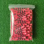 100pcs/Bag Bamboo Golf Tees Wite Red With Black Stripe Mark Scale 70mm 83mm